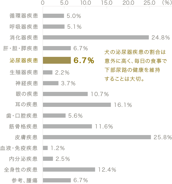 犬の疾患(大分類単位)調査