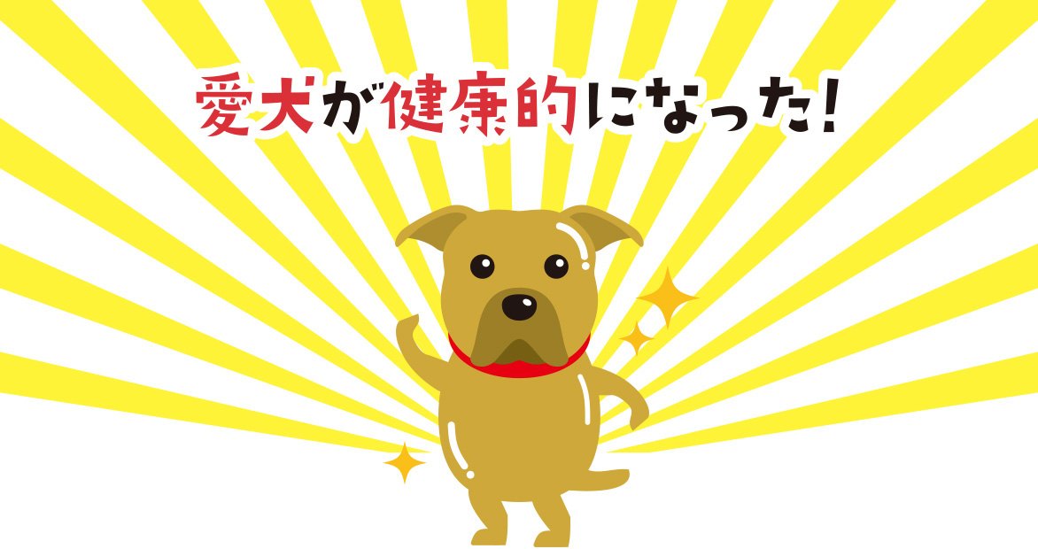 愛犬が健康的になった！